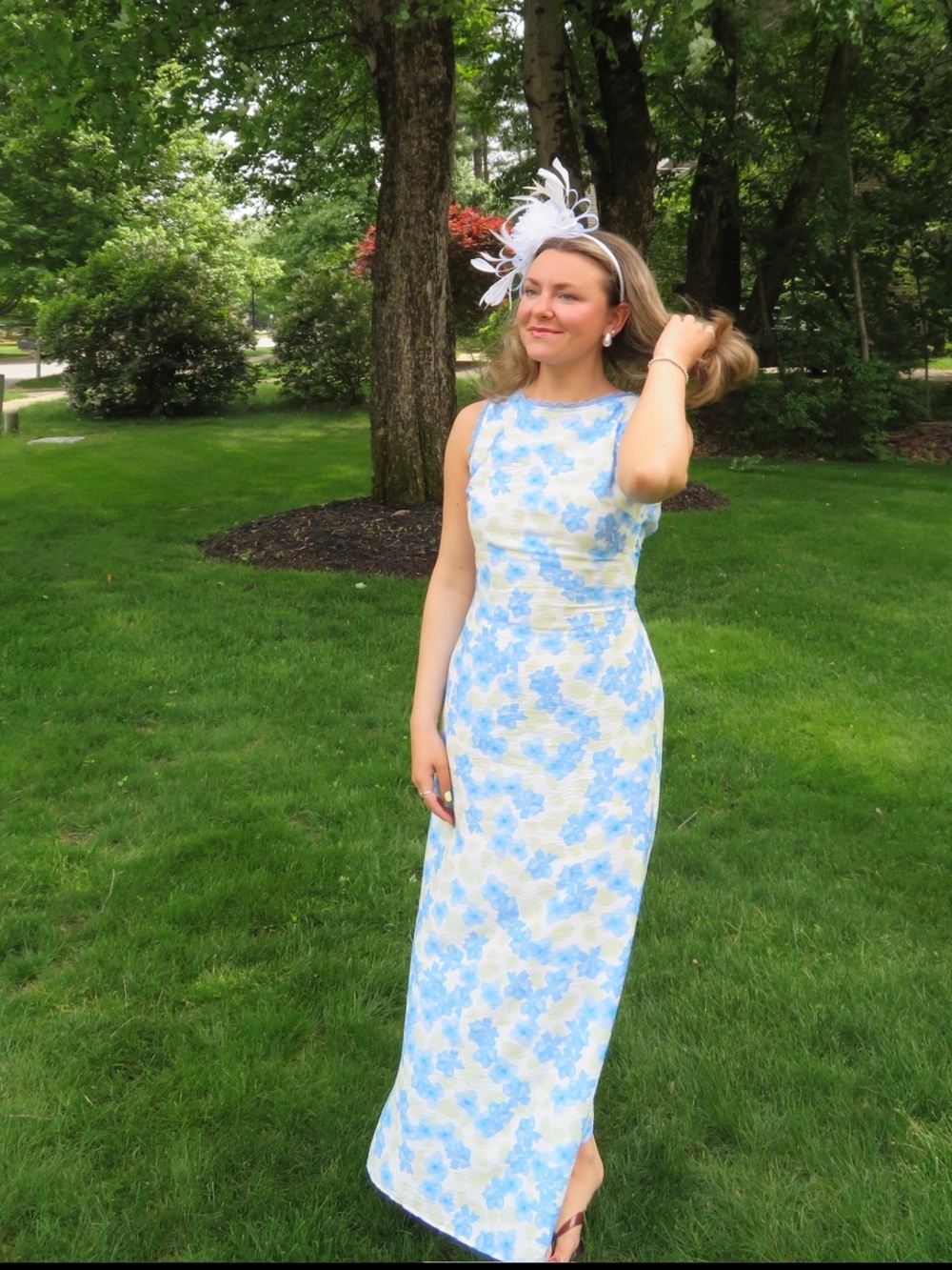 Floral Scoop Back Maxi Dress - Selfie Leslie